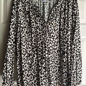 Old Navy Leopard Print Blouse